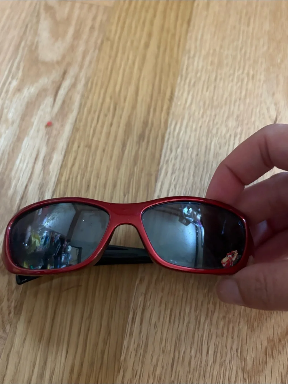 Disney Lightning McQueen Cars Kids Red and Black Sunglasses